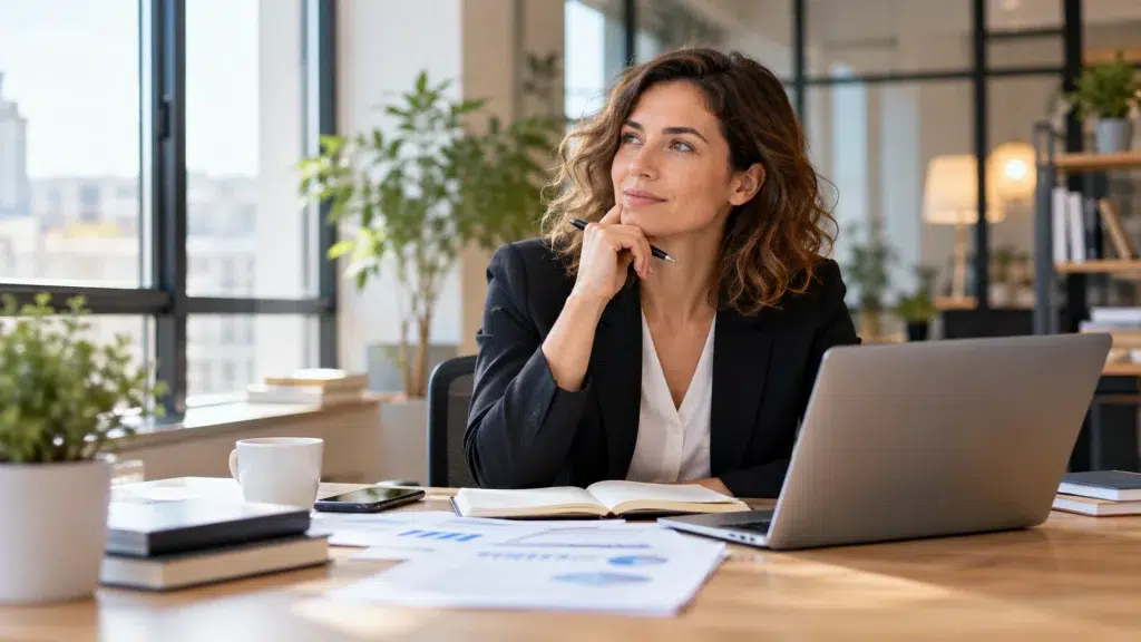 Entrepreneure comparant la SASU et l'EURL pour créer son entreprise